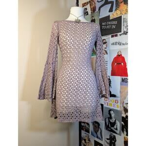 Crochet Witchy Flare Dress